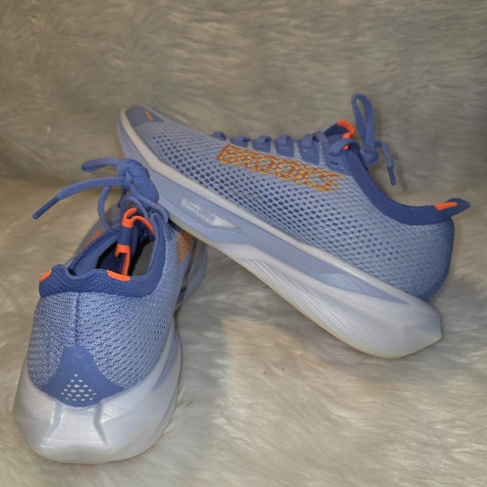 Brooks Hyperion Max Womens 9.5 B Blue Orange Running Shoes Sneakers 1204531B426 - Picture 5 of 8